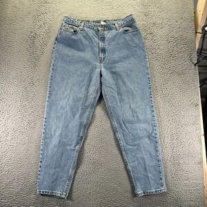 Vintage Levi's 522 Jeans Womens 18 Blue Cotton Denim Tapered Workwear Travel USA